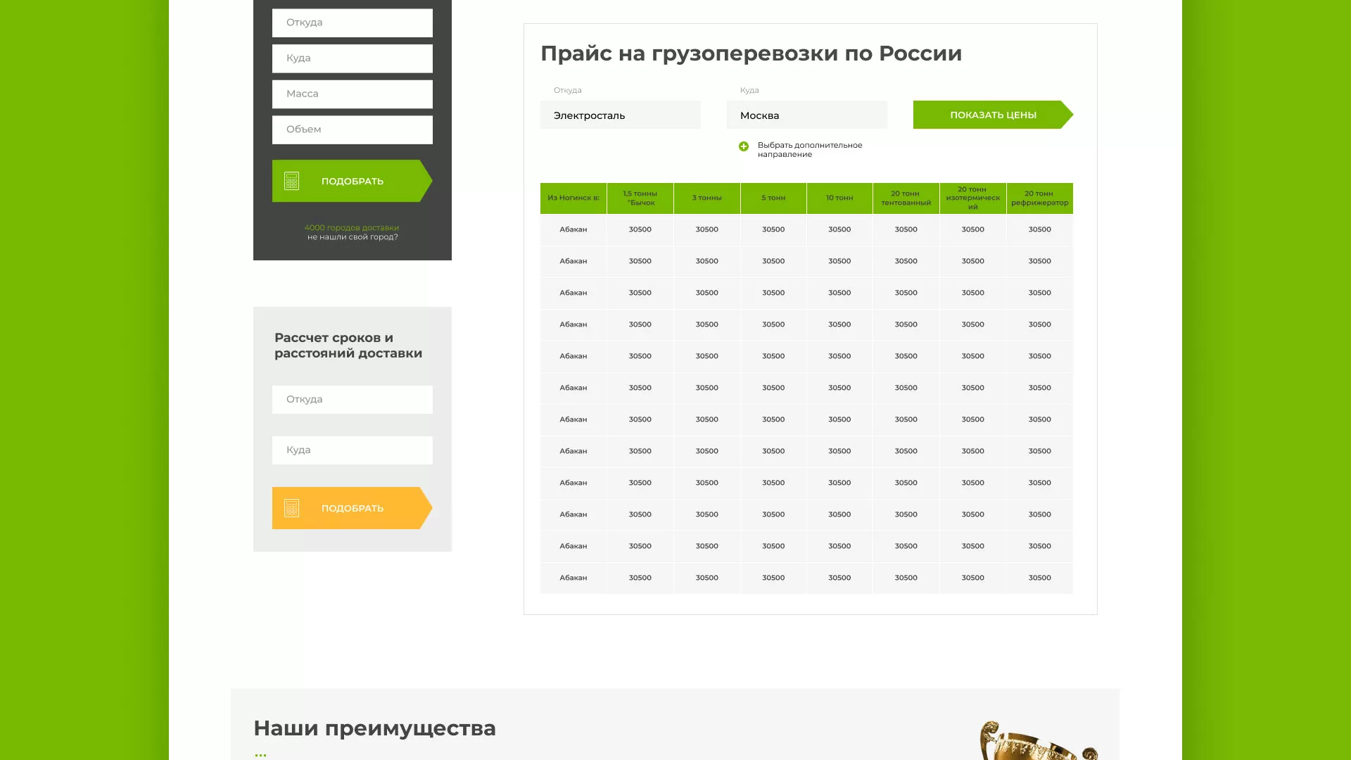Разработка логотипа и сайта компании «Инком-Логистика» в Бронницах